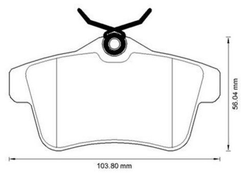 Placute frana Citroen C4 2 (B7), Ds4, Ds5, Ds Ds 4 / Ds 4 Crossback, Peugeot 3008, 308 (4a, 4c), 308 Cc, 5008, 508, 508 Sw, Rcz SRLine parte montare : Punte spate