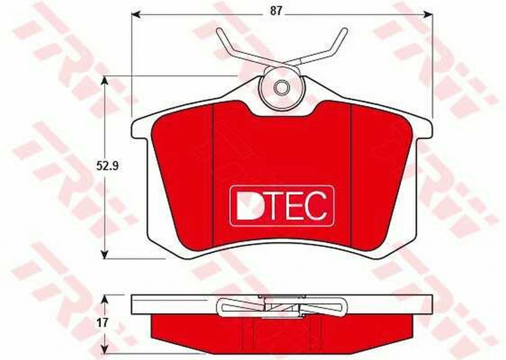 Placute frana CITROEN C4 cupe LA TRW GDB1330DTE