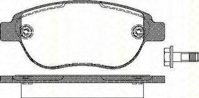 Placute frana CITROEN C4 I LC TRISCAN 811028022