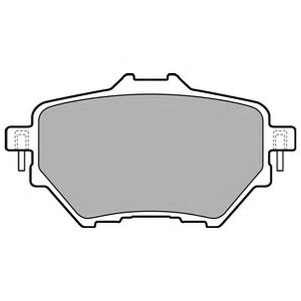 Placute frana CITROEN C4 Picasso II DELPHI LP2505