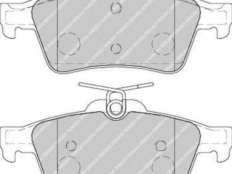 Placute frana CITROEN C5 III RD FERODO FDB1766