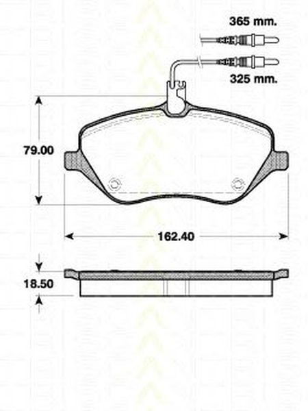 Placute frana CITROEN C5 III RD TRISCAN 811028037
