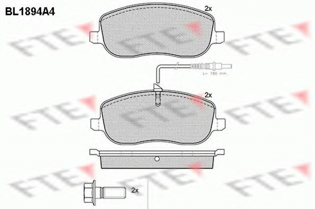 Placute frana CITROEN C8 EA EB FTE BL1894A4