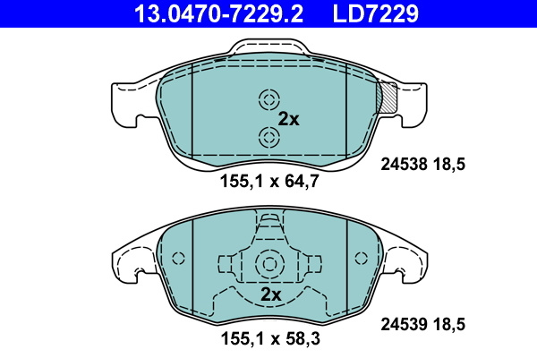 Placute frana # CitroEn Ds5 2011 2012 2013 2014 20