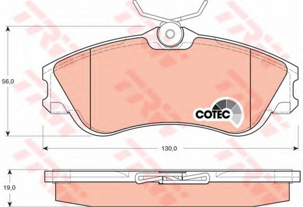 Placute frana CITROEN XSARA PICASSO N68 TRW GDB1295