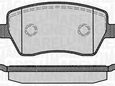 Placute frana DACIA DUSTER MAGNETI MARELLI 363916060347