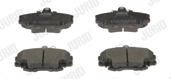 Placute frana # Dacia Logan 2010 2011 2012 2013 2014 2015 2016 2017 2018 2019 2020 2021 2022 2023 2024 2025 # 571526D # JURID