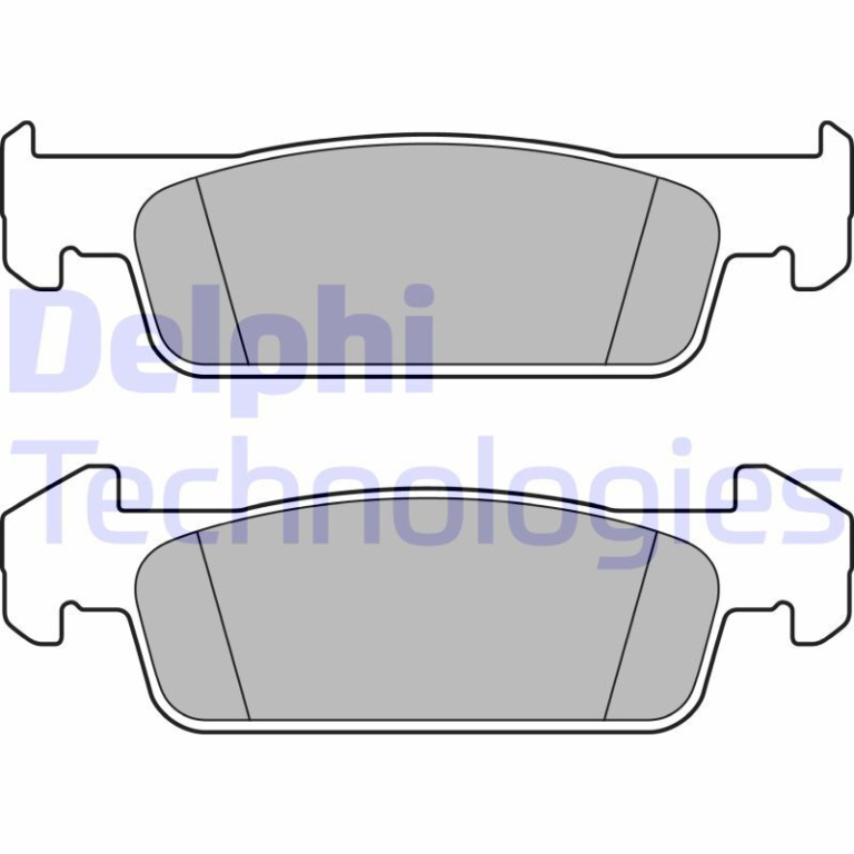 Placute frana # Dacia Logan 2012 2013 2014 2015 2016 2017 2018 2019 2020 2021 2022 2023 2024 2025 # LP2663 # DELPHI