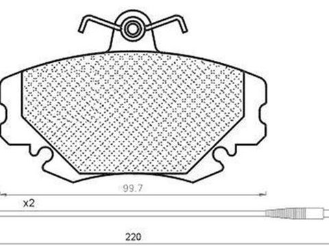 Placute frana DACIA LOGAN LS MAGNETI MARELLI 430216171182