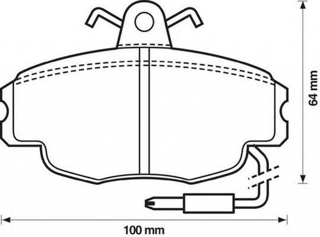 Placute frana DACIA LOGAN MCV II JURID 571327JAS