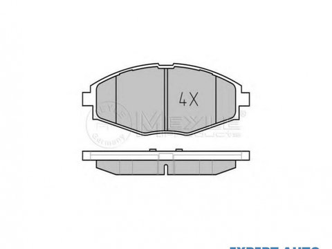 Placute frana Daewoo MATIZ (KLYA) 1998-2016 #2 0252324117PD