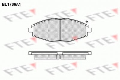 Placute frana DAEWOO MATIZ KLYA FTE BL1706A1