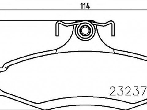 Placute frana DAEWOO NUBIRA limuzina KLAJ TEXTAR 2323701