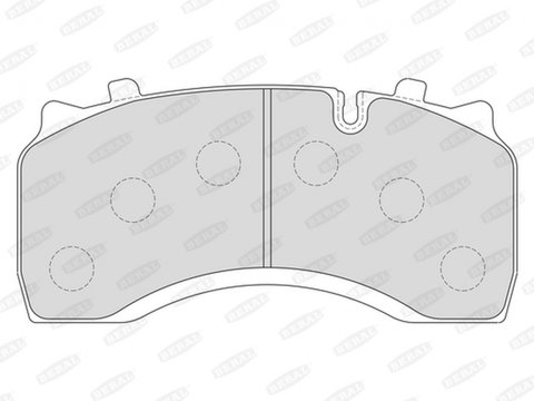 Placute frana DAF LF 55 WABCO 12999748VT