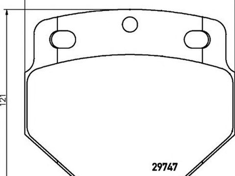 Placute frana DAF SB TEXTAR 2974703