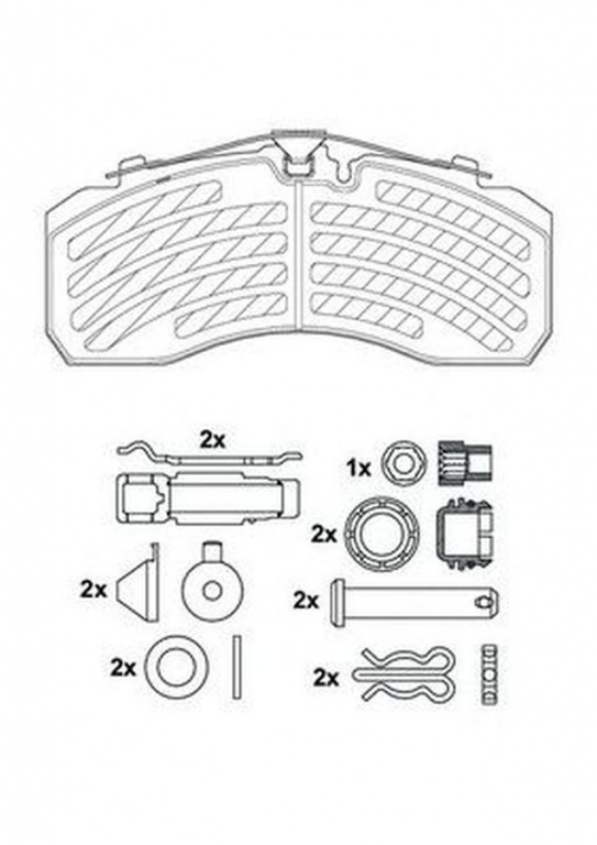 Placute frana DAF XF 105 JURID 2925305390