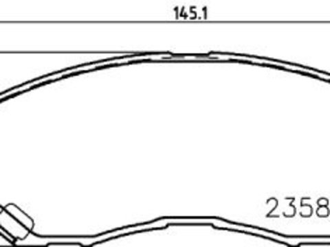 Placute frana Dodge Avenger, Caliber, Jeep Compass (Mk49), Patriot (Mk74) SRLine parte montare : Punte fata