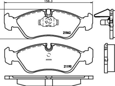 Placute frana fata Daewoo Cielo (Kletn), 02.1995-08.1997, marca SRLine S70-0026