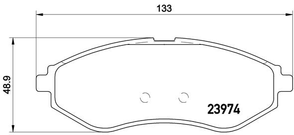 PLACUTE FRANA ~ Fata DAEWOO KALOS Saloon (KLAS) 2002 2003 2004 ~ P 24 048 ~ BREMBO