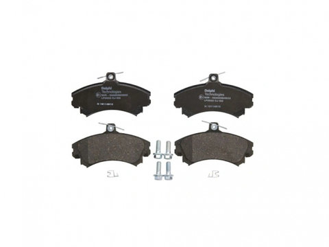 Placute frana fata Delphi, Mitsubishi Colt Czc Cabriolet (Rg), 05.2006-07.2009, Colt Vi (Z3_A, Z2_A), 10.2002-12.2012, Smart Forfour (454), 01.2004-06.06 Motor 1.5, 1.1, 1.3, 1.3 Flexfuel, 1.3 Lpg, 1.5, 1.5 Di-D, 1.5 Cdi,