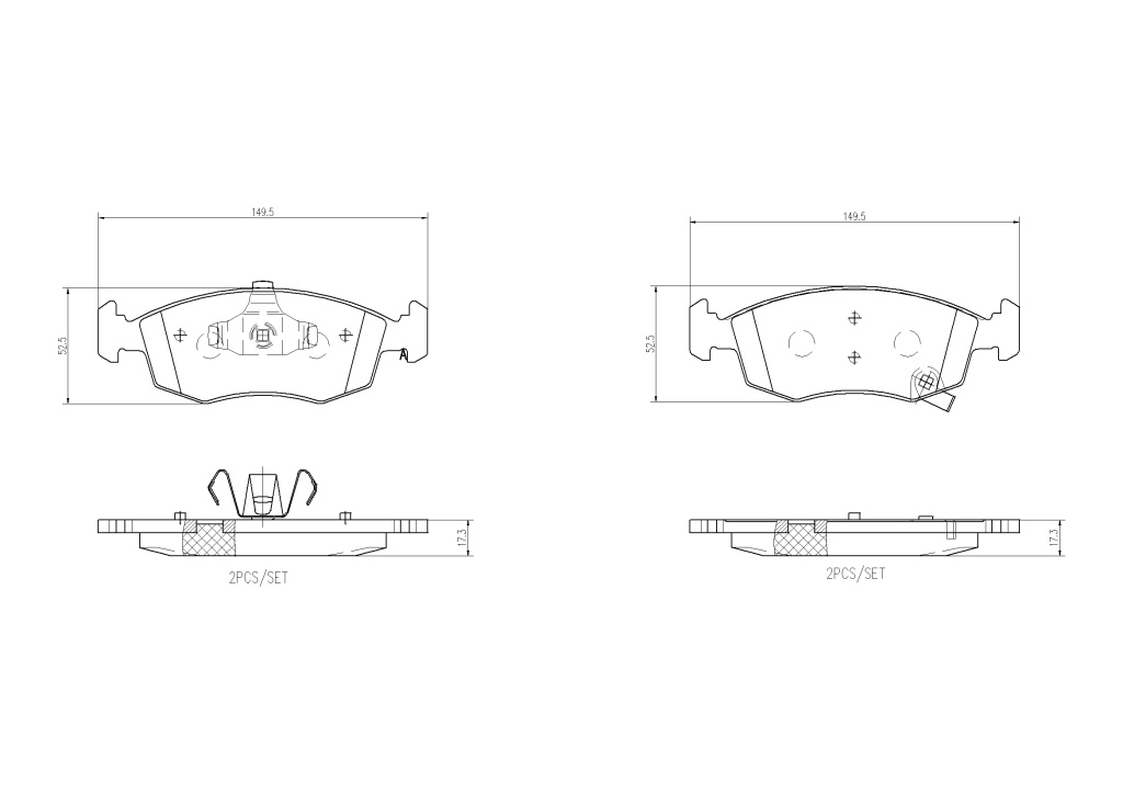 PLACUTE FRANA ~ Fata FIAT 500e (332_) 2020 ~ P 11 031 ~ BREMBO