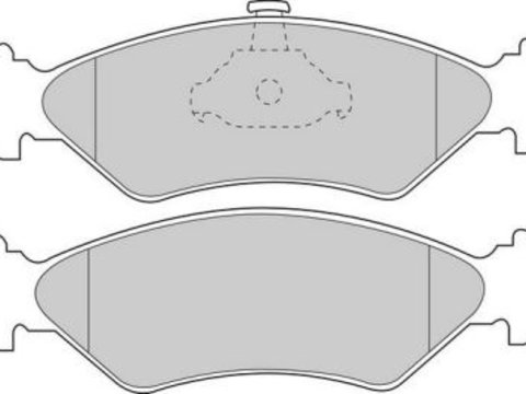 Placute frana fata Ford Fiesta 3 (Gfj), 01.1989-01.1997, marca SRLine S70-0046