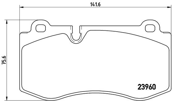 PLACUTE FRANA ~ Fata MERCEDES-BENZ S-CLASS (W221) 2005 2006 2007 2008 2009 2010 2011 2012 2013 ~ P 50 074 ~ BREMBO