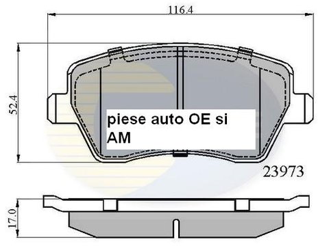 Placute frana fata Renault Clio III