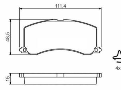 Placute frana fata Suzuki Baleno (Eg), 03.1995-12.2009, marca SRLine S70-0457