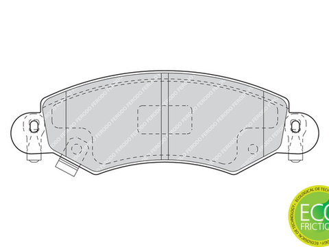 Placute frana FDB1423 FERODO pentru Opel Agila