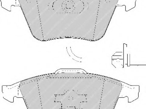 Placute frana FDB1629 FERODO pentru Audi A6 Audi A4 Audi A8