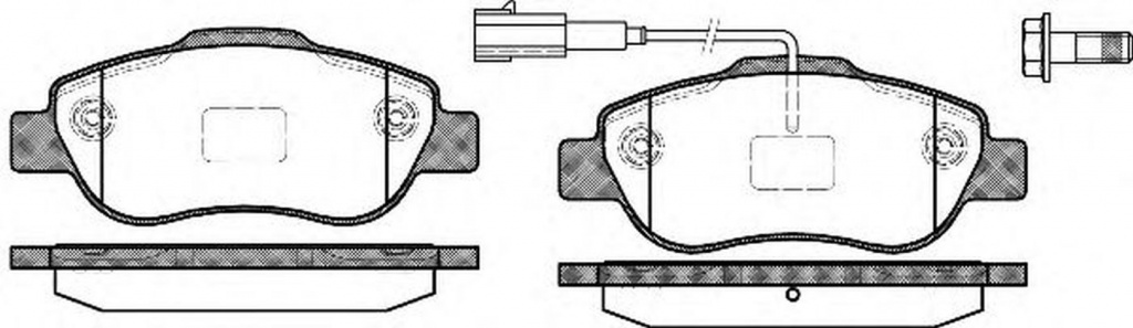 Placute frana FIAT PANDA Van 169 ROADHOUSE 21100.11