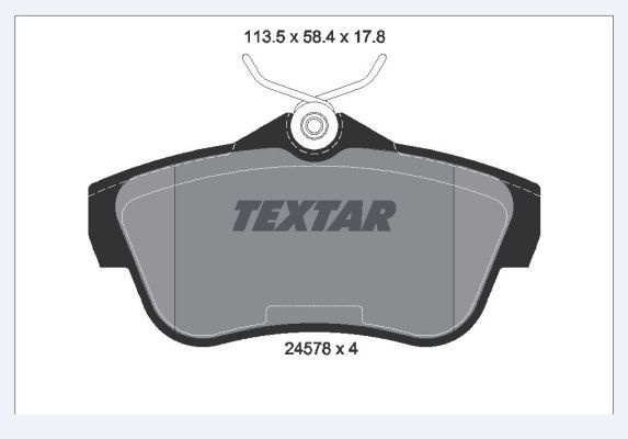 Placute frana # Fiat Scudo 2011 2012 2013 2014 2015 2016 2017 2018 2019 2020 2021 2022 2023 2024 2025 # 2457803 # TEXTAR