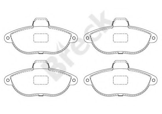 Placute frana FIAT ULYSSE (220) (1994 - 2002) Break 23042 00 701 10