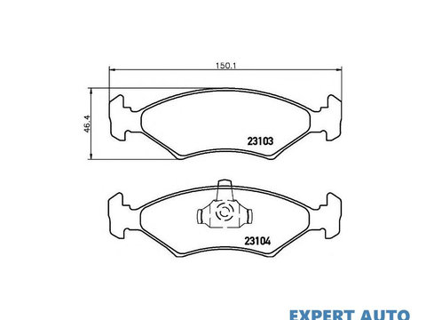 Placute frana Ford COURIER caroserie (J5_, J3_) 1996-2016 #2 01178