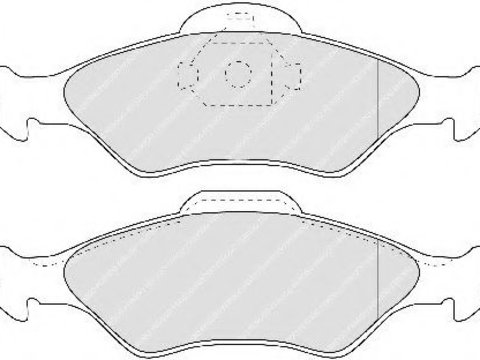 Placute frana FORD COURIER caroserie (JV_) (1998 - 2016) FERODO FDB1393