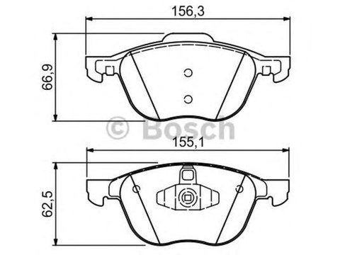 Placute frana FORD ECOSPORT BOSCH 0986424794