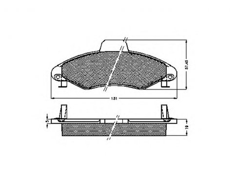 Placute frana FORD ESCORT CLASSIC Turnier ANL SPIDAN 0.032310