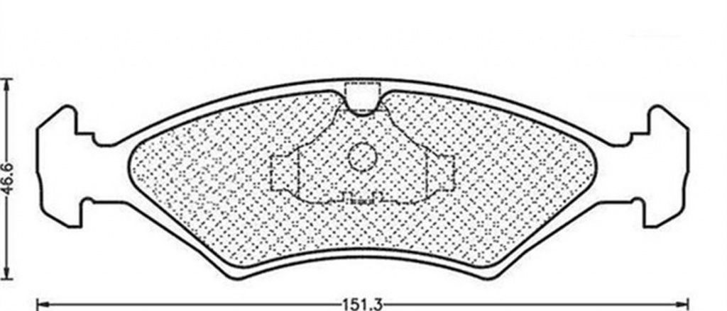 Placute frana FORD FIESTA IV JA JB MAGNETI MARELLI 430216171016