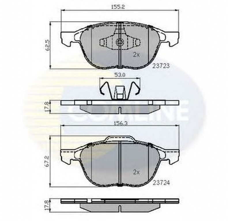 Placute frana FORD FOCUS C-MAX COMLINE CBP01323