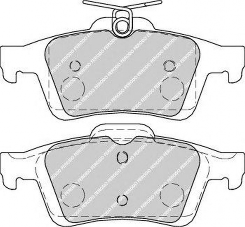 Placute frana FORD FOCUS C-MAX FERODO FDB1931