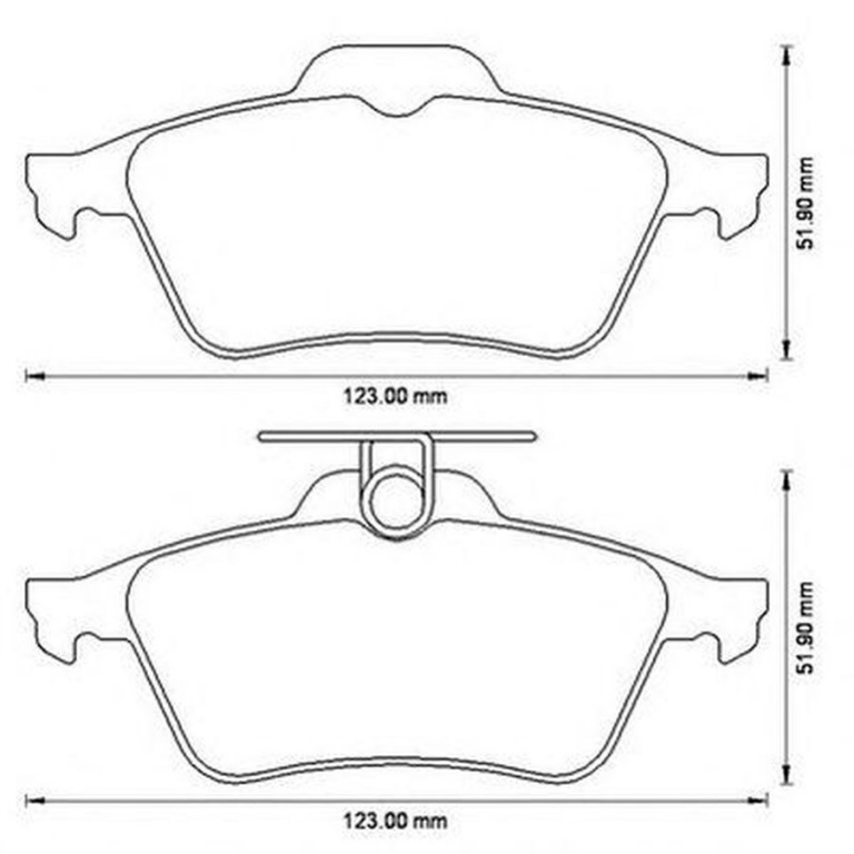 Placute frana FORD FOCUS C-MAX JURID 573186J