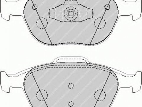 Placute frana FORD FOCUS DAW DBW FERODO FVR1568