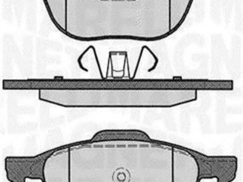 Placute frana FORD FOCUS II DA MAGNETI MARELLI 363916060244