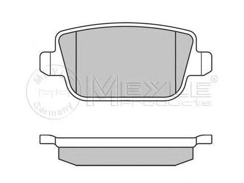 Placute frana FORD FOCUS II DA MEYLE 0252453715PD