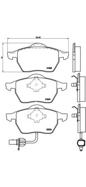 Placute frana # Ford Galaxy 1995 1996 1997 1998 19