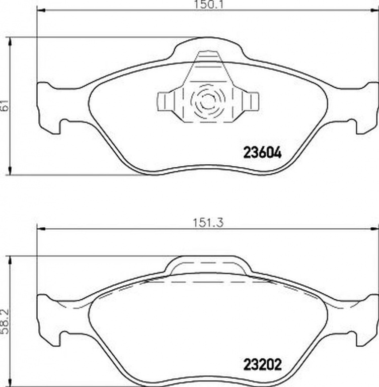 Placute frana FORD KA RB TEXTAR 2360406