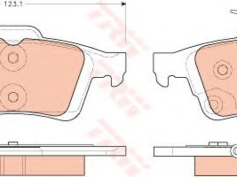 Placute frana FORD TRANSIT CONNECT Kombi (2013 - 2016) TRW GDB1938