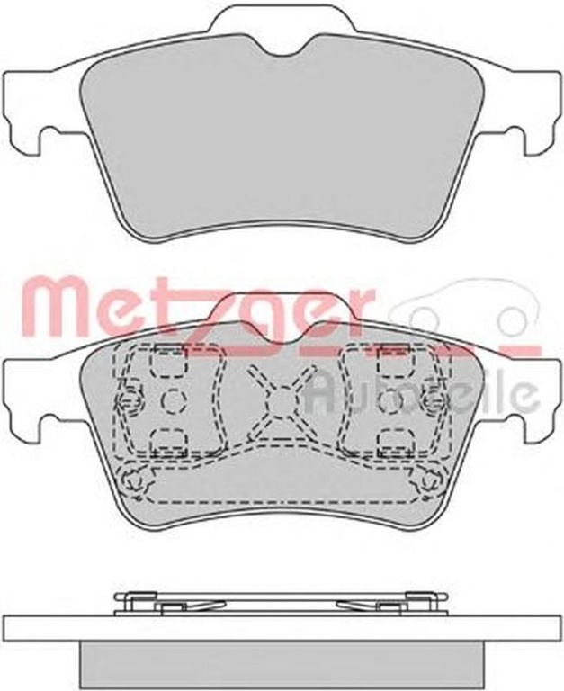 Placute frana FORD TRANSIT CONNECT P65 P70 P80 METZGER 1170080