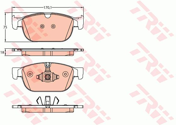 Placute frana GDB2153 TRW pentru Volvo Xc90 Volvo V90 Volvo S90 Volvo Xc60 Volvo Xc40 Volvo V60